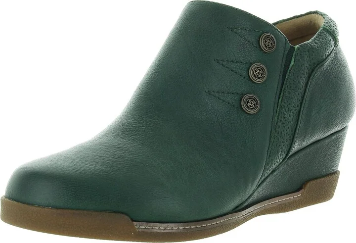 Devina Womens Zipper Leather Booties