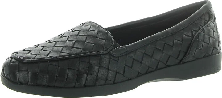 Devitt 19 Womens Leather Slip-On Ballet Flats