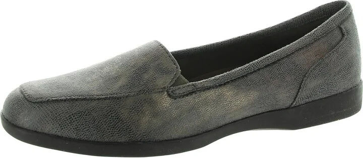 DEVITT18 Womens Cushioned Footbed Faux Leather Loafers