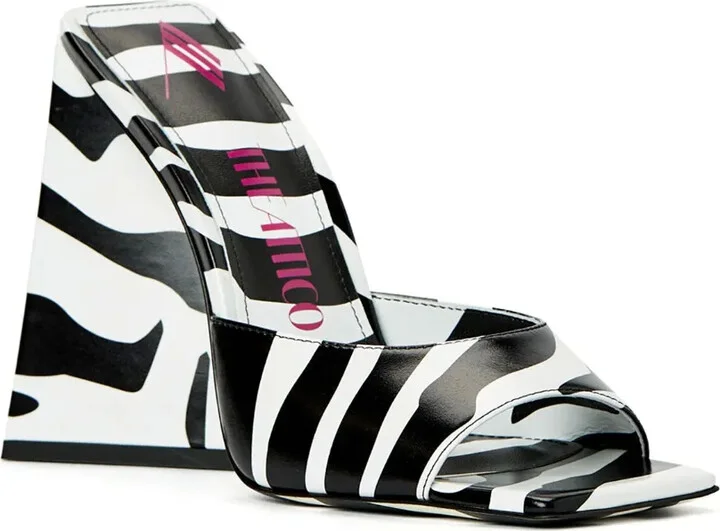 Devon 115mm zebra-print sandals - Image 2