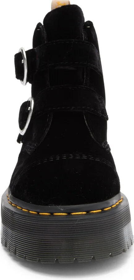 Devon Double Buckle Velvet Chukka Boot - Image 3