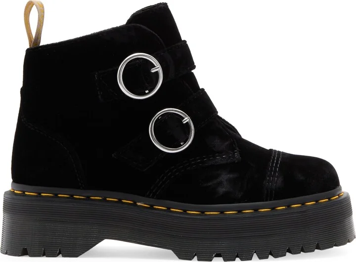 Devon Double Buckle Velvet Chukka Boot - Image 4