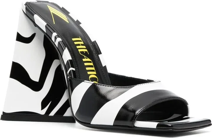 Devon zebra-print 115mm sandals - Image 2