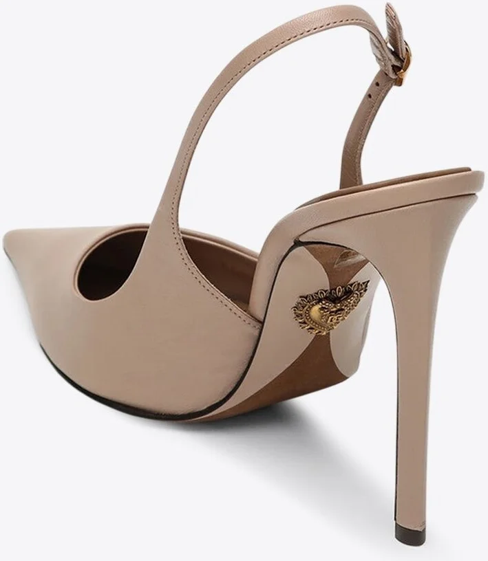 Devotion 105 Polished Leather Slingback Pumps - Image 2