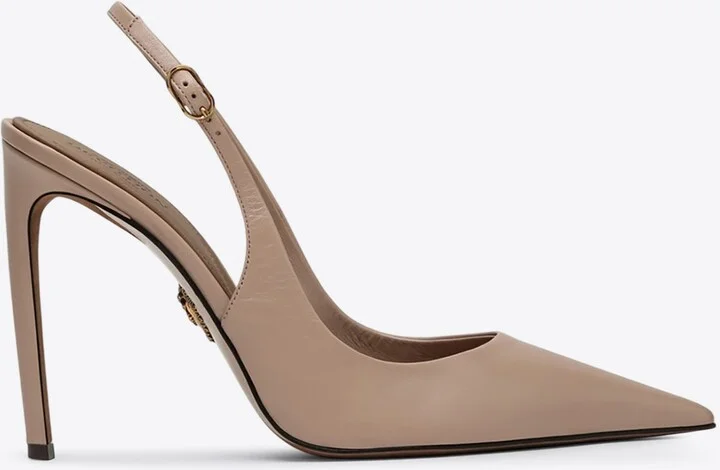 Devotion 105 Polished Leather Slingback Pumps