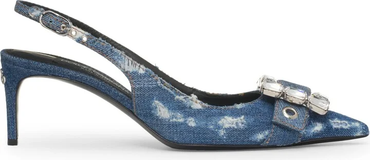 Devotion Crystal Buckle Slingback Pump - Image 3