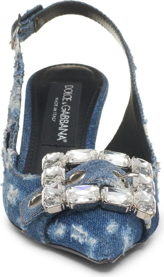 Devotion Crystal Buckle Slingback Pump - Image 4