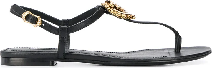 Devotion leather thong sandals