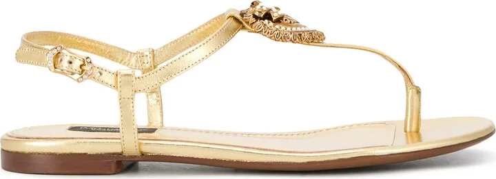 Devotion leather thong sandals