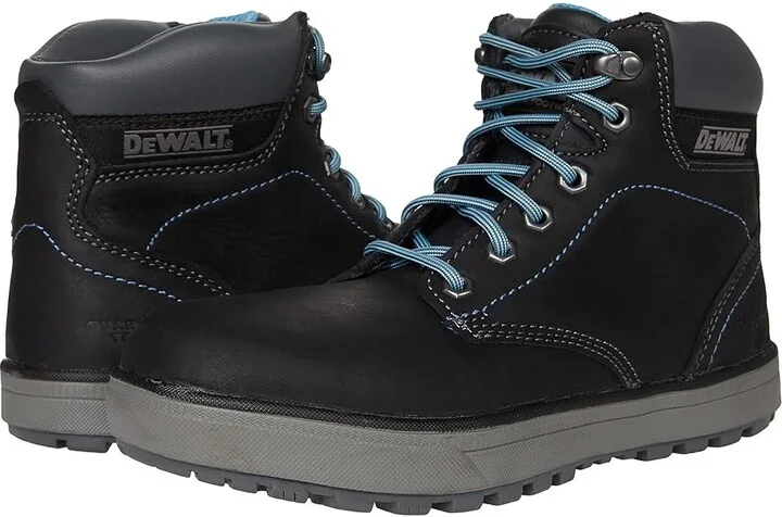 DeWALT Plasma Women's Shoes Black/Grey : 5 M, Leather