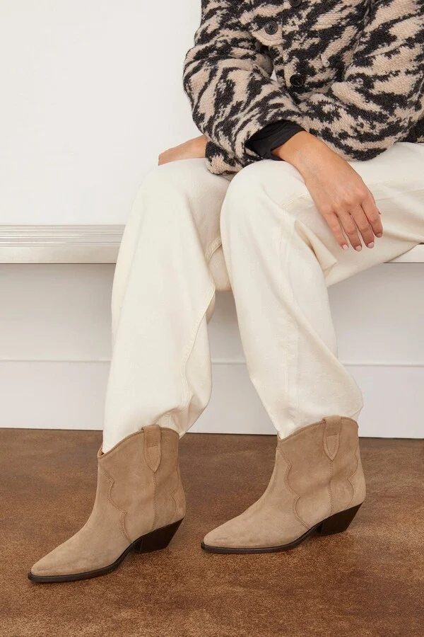Dewina Ankle Boot in Taupe - Image 2
