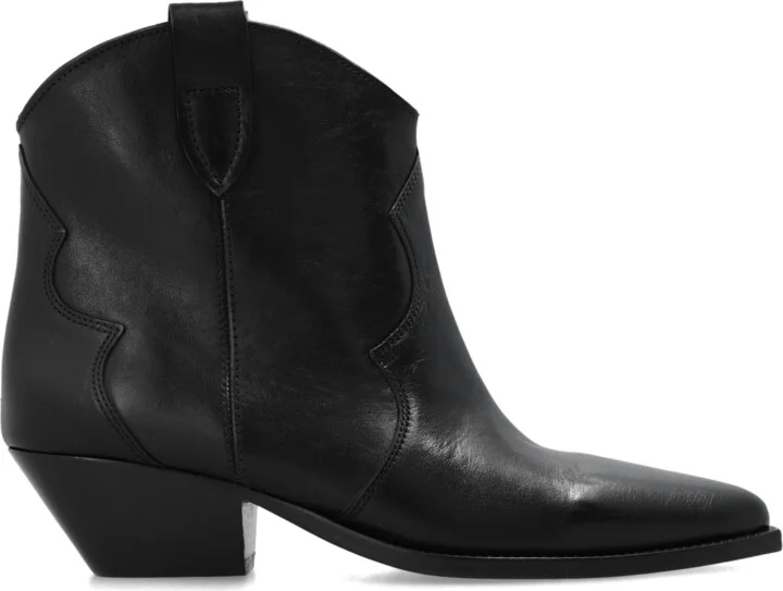 ‘Dewina’ Heeled Ankle Boots, , - Black