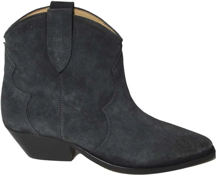Dewina Suede Ankle Boots - Grey