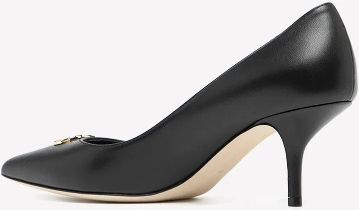 DG 60 Pointed Toe Pumps in Leather - Image 2