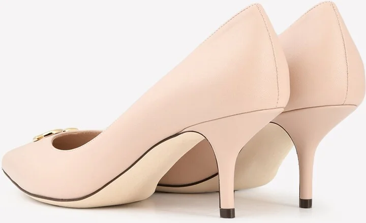 DG 60 Pointed Toe Pumps in Leather - Image 2