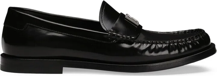 DG-Appliqué Leather Sneakers