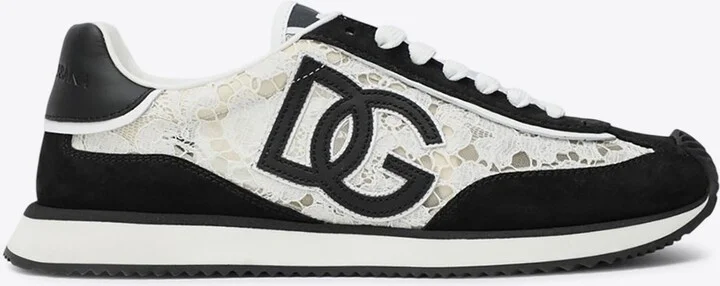 DG Cushion Mesh and Suede Low-Top Sneakers