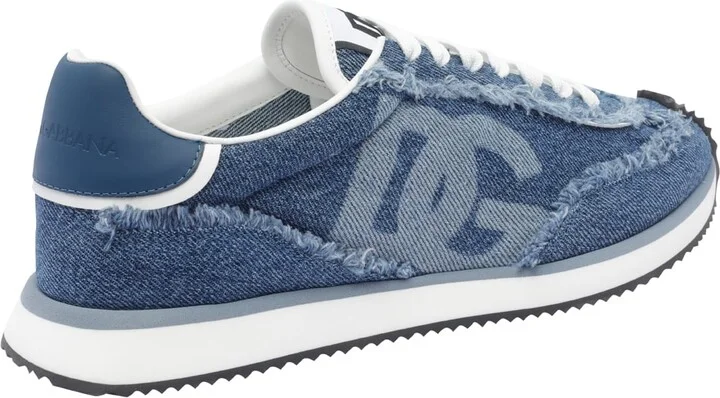 Dg Cushion Sneakers In Denim - Image 3