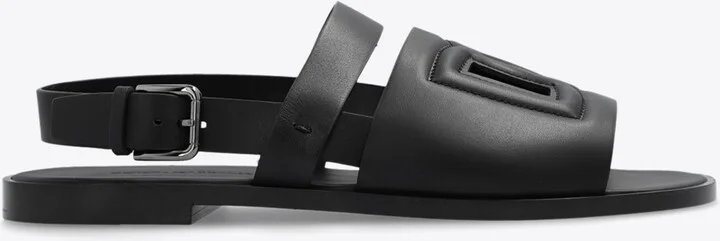 DG Cut-Out Calf Leather Sandals