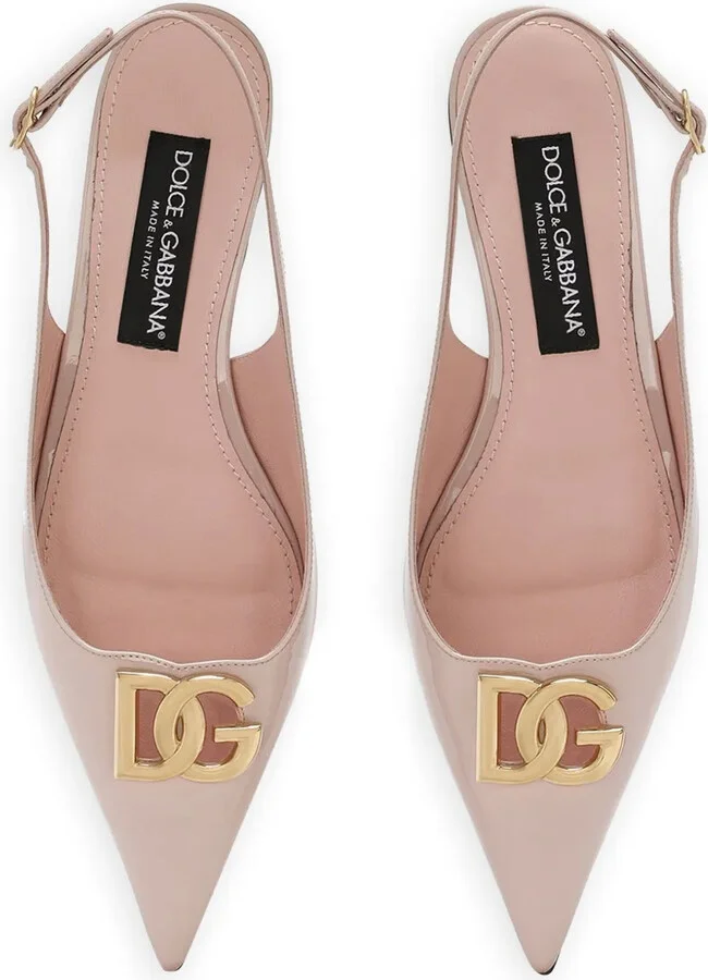 DG leather slingback ballerina shoes - Image 4