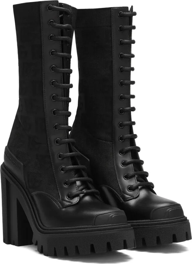 DG-logo 90mm lace-up mesh boots - Image 2