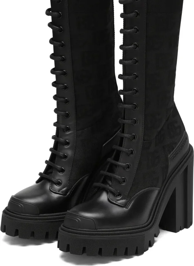 DG-logo 90mm lace-up mesh boots - Image 4