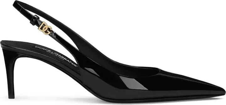 DG logo-buckle slingback pumps