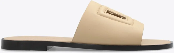 DG Logo Calf Leather Slides