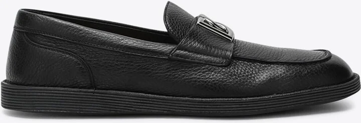 DG Logo Deerskin Leather Loafers