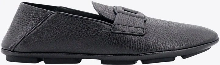 DG Logo Leather Driving Loafers