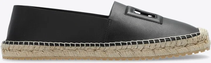 DG Logo Leather Espadrilles