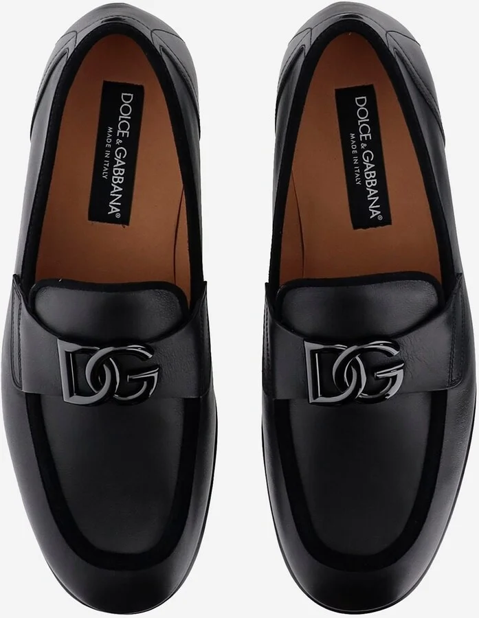 Dg Logo Leather Loafers - Image 2