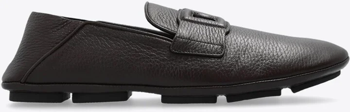 DG Logo Leather Loafers