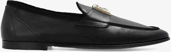 DG Logo Leather Loafers