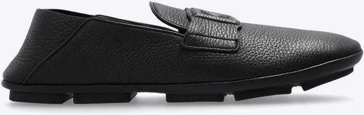 DG Logo Leather Loafers