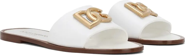 DG-logo leather sandals - Image 2