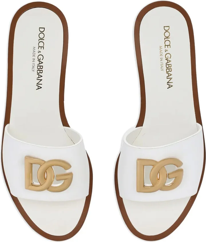 DG-logo leather sandals - Image 4