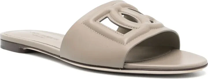 DG-logo leather sandals - Image 2