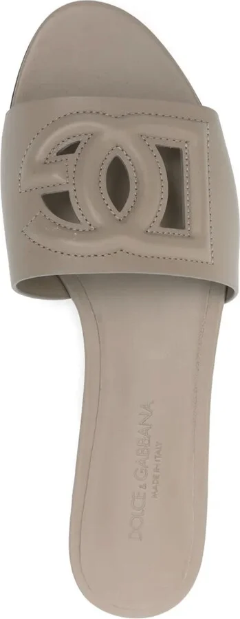 DG-logo leather sandals - Image 4