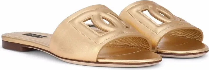 DG-logo leather sandals - Image 2