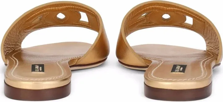 DG-logo leather sandals - Image 3