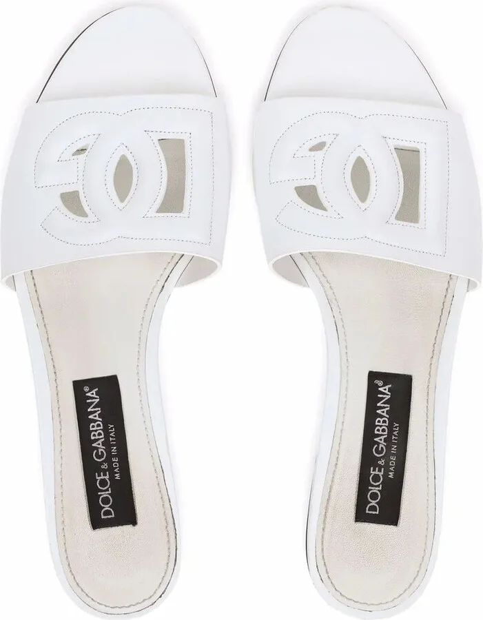 DG Logo leather sandals - Image 4