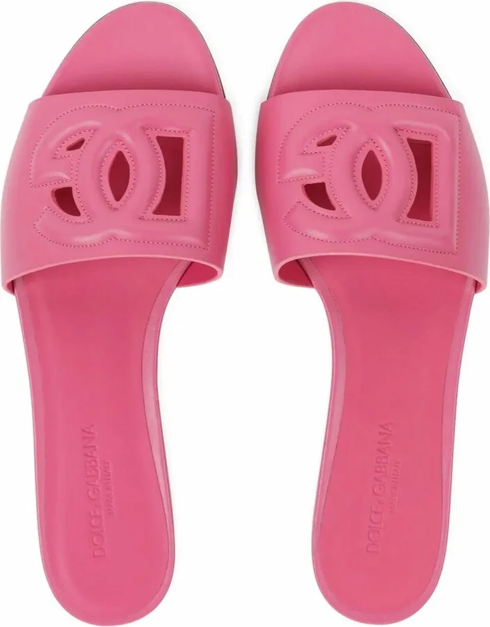 DG Logo leather sandals - Image 4