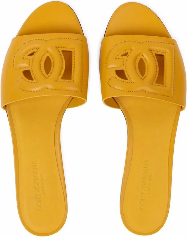 DG Logo leather sandals - Image 4