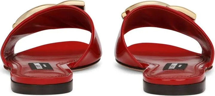 DG-logo leather sandals - Image 3