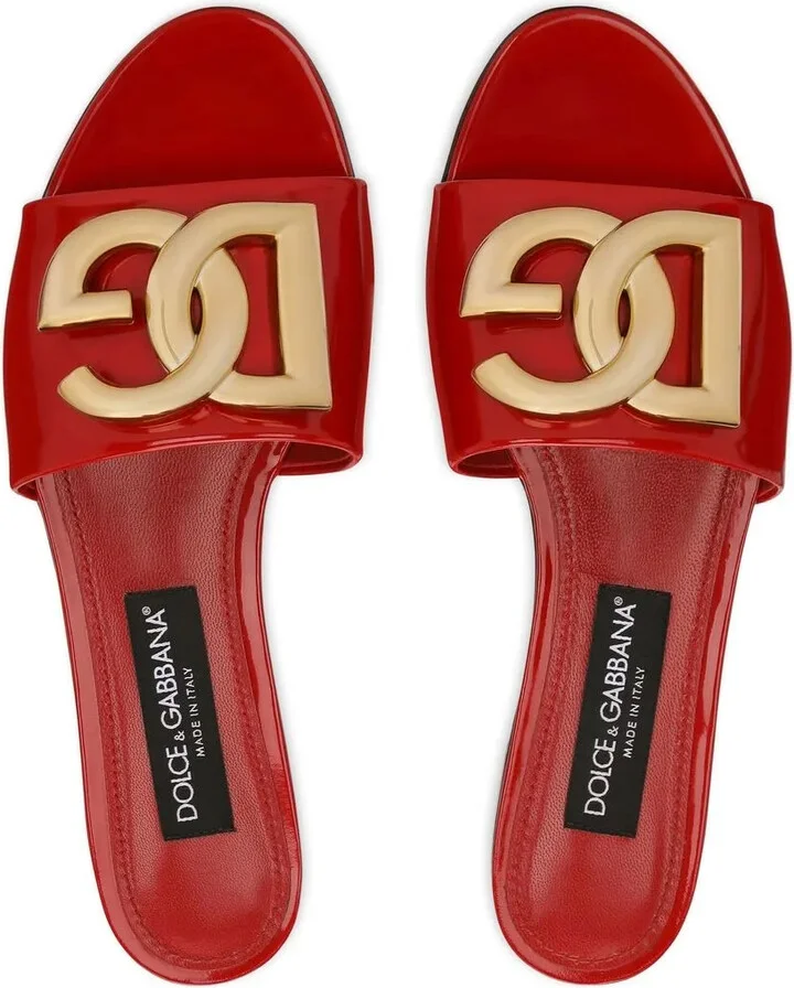 DG-logo leather sandals - Image 4