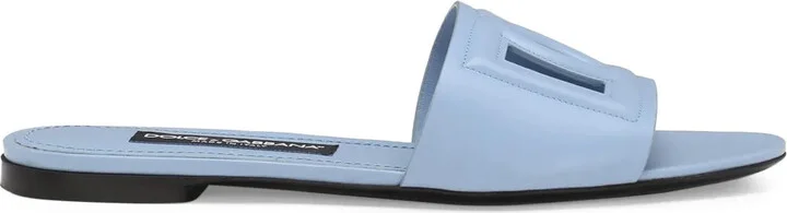 DG Logo leather sandals