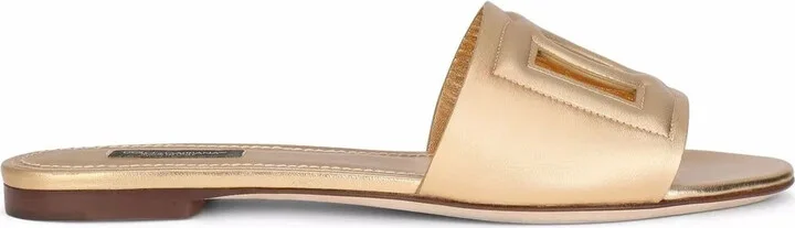 DG-logo leather sandals