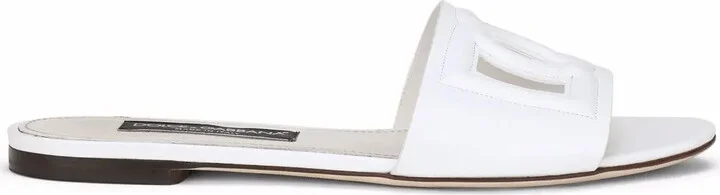 DG Logo leather sandals