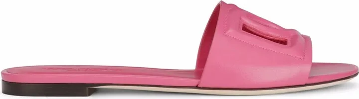 DG Logo leather sandals